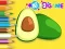 שפּיל Coloring Book: Avocado Fruit אָנליין