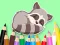 שפּיל Coloring Book: Baby Raccoon אָנליין