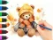 שפּיל Coloring Book: Autumn Bear אָנליין