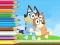 שפּיל Coloring Book: Bluey And Bingo Holiday אָנליין