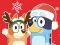 שפּיל Jigsaw Puzzle: Bluey Christmas Gift אָנליין