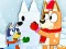 שפּיל Jigsaw Puzzle: Bluey Christmas Snowman אָנליין