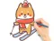 שפּיל Coloring Book: Skiing Puppy אָנליין