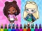 שפּיל Coloring Book: Aha World Sporty Girl אָנליין