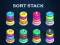 שפּיל Sort Stack color Hoop Game אָנליין