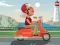 שפּיל City Scooter Ride Coloring אָנליין