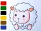 שפּיל Baby sheep ColoringBook אָנליין