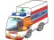 שפּיל Cartoon Ambulance Puzzle אָנליין