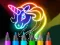שפּיל Learn to Draw Glow Cartoon אָנליין