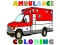 שפּיל Ambulance Trucks Coloring Pages אָנליין