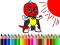 שפּיל Back To School: Mask Boy Coloring אָנליין