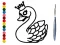 שפּיל Back To School: Swan Coloring Book אָנליין