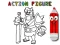 שפּיל Back To School: Action Figure Coloring אָנליין