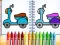 שפּיל Cute Bike Coloring Book אָנליין