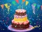 שפּיל Birthday cake puzzle אָנליין