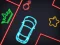 שפּיל Neon Car Puzzle אָנליין