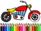 שפּיל Back To School: Motorbike Coloring אָנליין