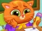 שפּיל Lovely Virtual Cat At School אָנליין