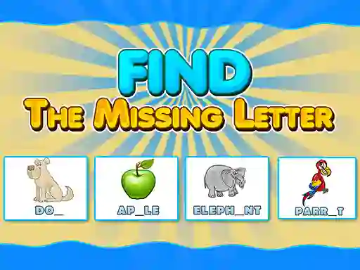 שפּיל Find The Missing Letter אָנליין