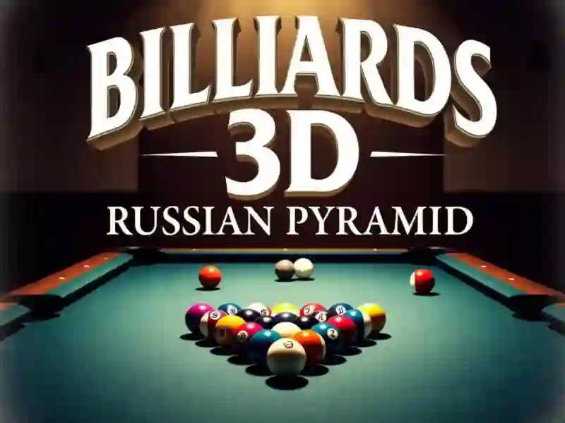 שפּיל Billiards 3D Russian Pyramid אָנליין