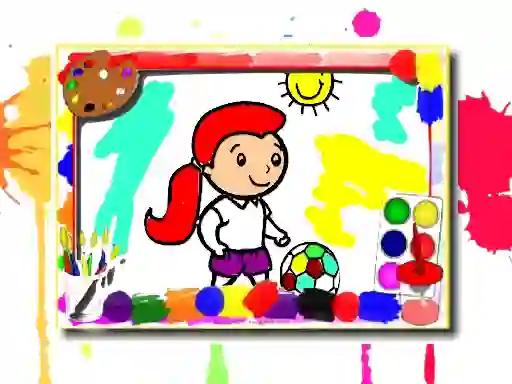 שפּיל Football Coloring Book אָנליין
