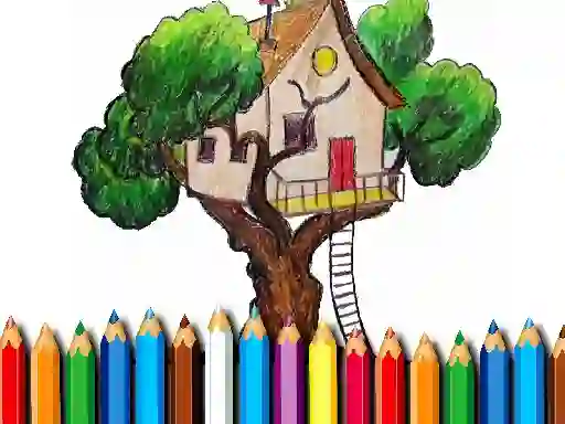 שפּיל Tree House Coloring Book אָנליין