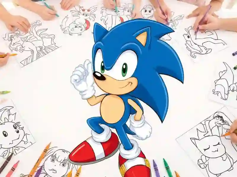 שפּיל Sonic Coloring אָנליין