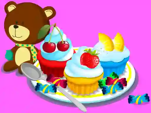 שפּיל Cooking Colorful Cupcakes אָנליין