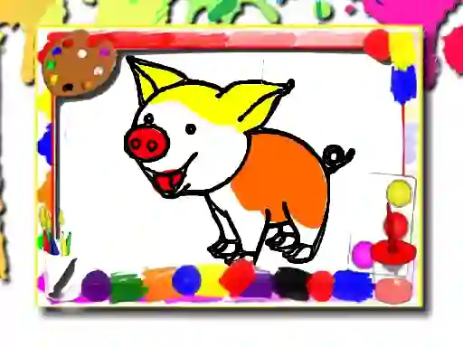 שפּיל Pigs Coloring Book אָנליין