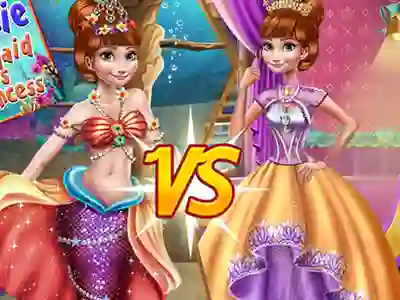 שפּיל Anna mermaid vs princess אָנליין