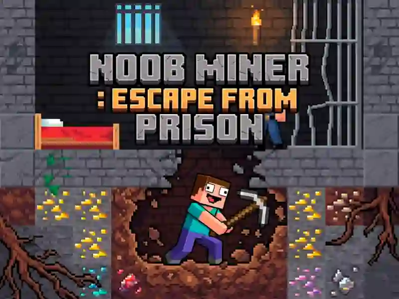 שפּיל Noob Miner: Escape From Prison אָנליין