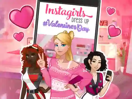שפּיל Instagirls: Valentine Dress Up אָנליין