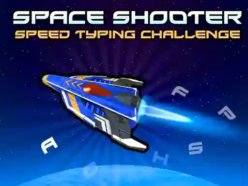 שפּיל Space Shooter: Speed Typing Challenge אָנליין