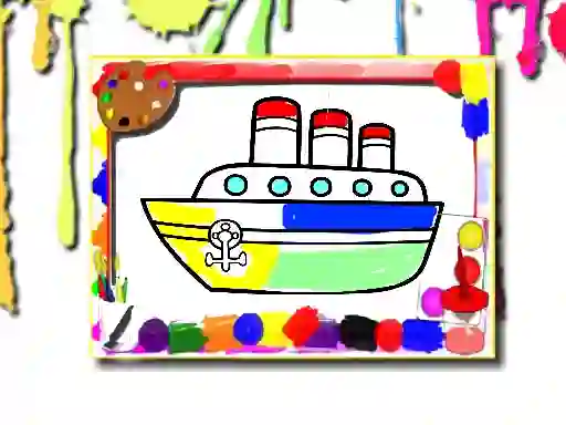 שפּיל Boats Coloring Book אָנליין