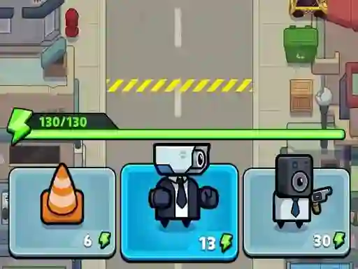 שפּיל Toilet fight Police vs zombie אָנליין