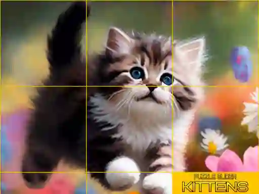 שפּיל Puzzle Sliding Kittens אָנליין