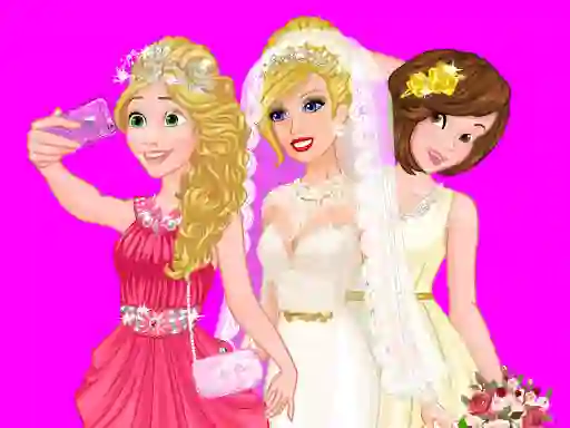 שפּיל Barbie's Wedding Selfie With Princesses אָנליין