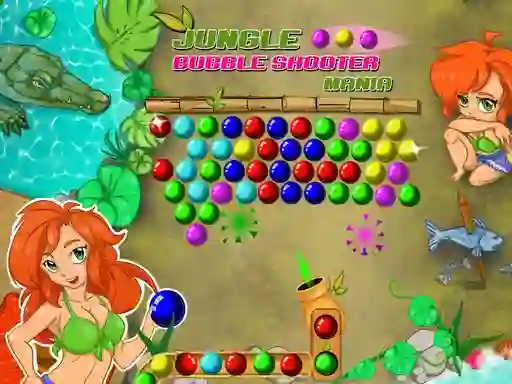 שפּיל Jungle Bubble Shooter Mania אָנליין