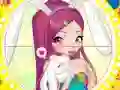 שפּיל Winx bunny style: Round Puzzle אָנליין