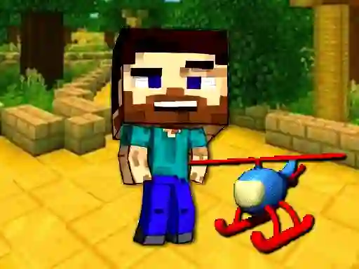 שפּיל Mineblock Helicopter Adventure אָנליין