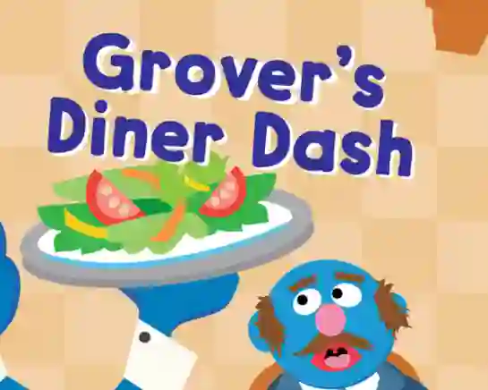 שפּיל 123 Sesame Street: Grover's Diner Dash אָנליין
