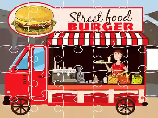 שפּיל Burger Trucks Jigsaw אָנליין