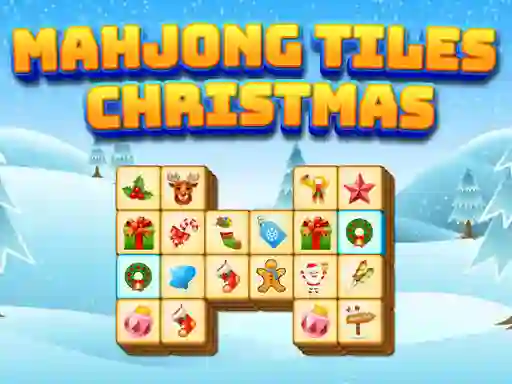 שפּיל Mahjong Tiles Christmas אָנליין