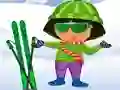שפּיל Dora Ski Dress up אָנליין