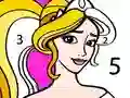 שפּיל Princess Coloring By Number אָנליין