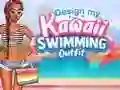 שפּיל Design My Kawaii Swimming Outfit אָנליין