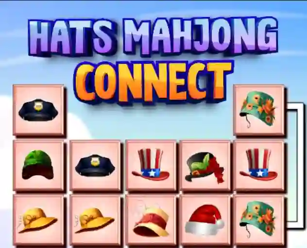 שפּיל Hats Mahjong Connect אָנליין