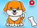 שפּיל Coloring Book: Cute Dog אָנליין