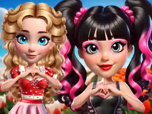 שפּיל Vibrant Hearts Glamour vs Punk אָנליין
