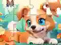שפּיל Jigsaw Puzzle: Dog And Garden אָנליין